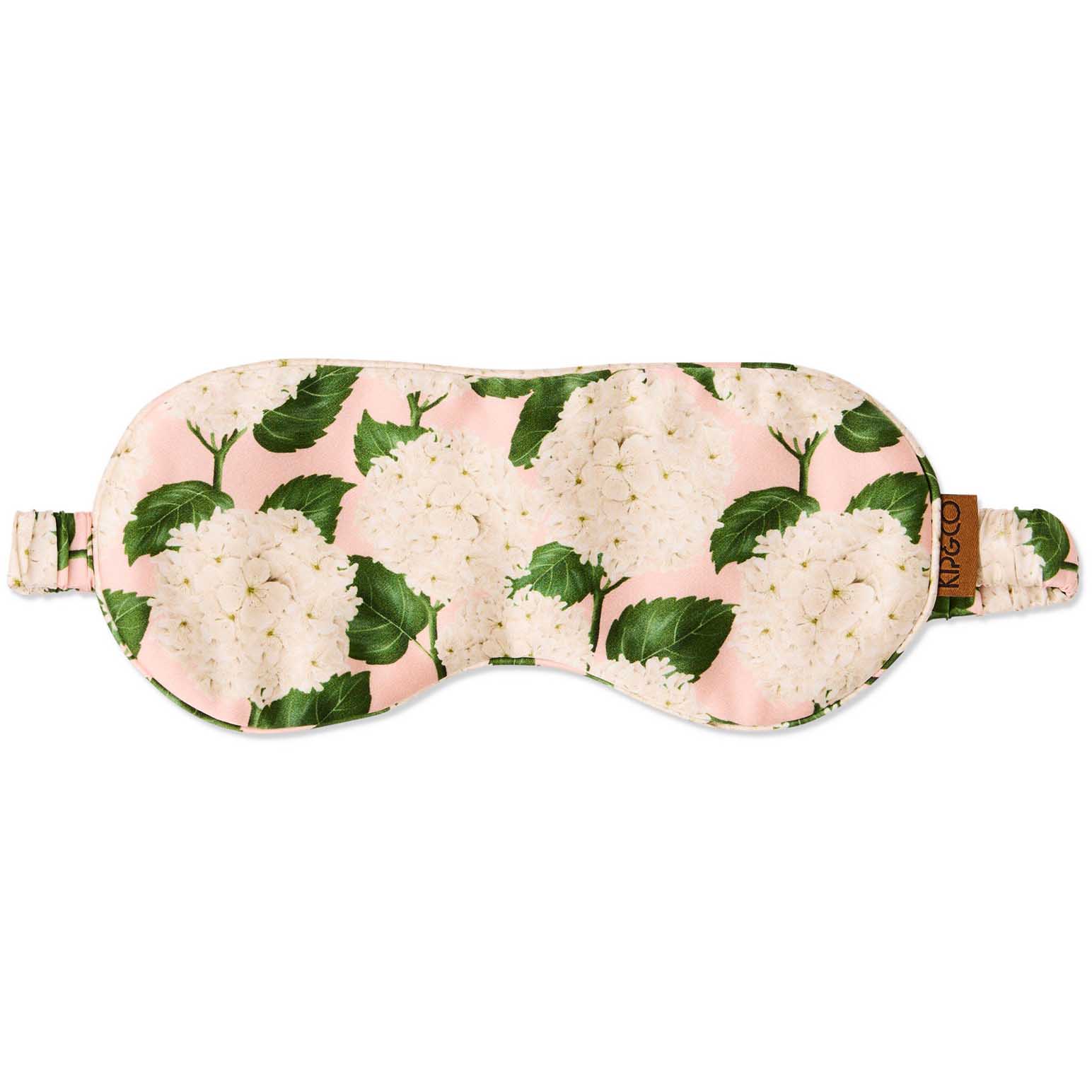 Kip&Co Hydrangea Pink Silk Eye Mask One Size